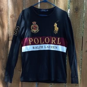 Ralph Lauren big pony black Polo long sleeve shirt